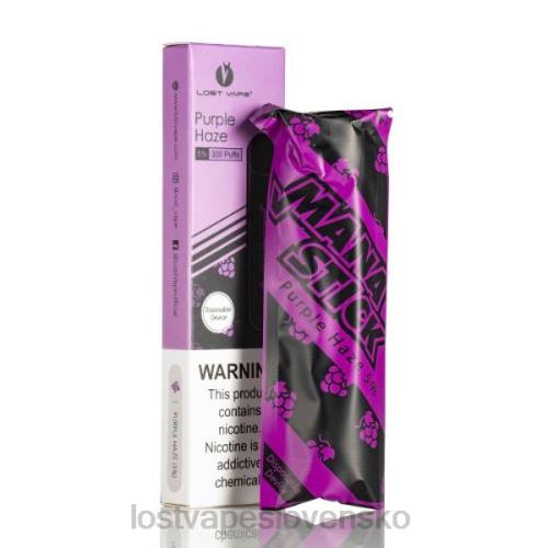 Lost Vape Review - Lost Vape Mana palica na jedno použitie | 300 šlukov | 1,2 ml 40V8527 fialový opar 5%