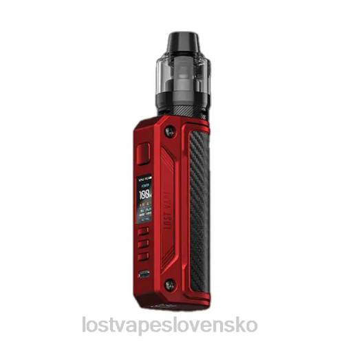 Lost Vape Bratislava - Lost Vape Thelema sólo súprava 100W 40V8172 matná červená/uhlíkové vlákno